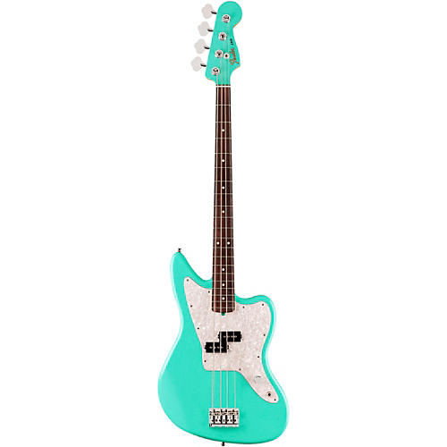 Fender Limited-Edition Mark Hoppus Jaguar Bass Guitar Sea Foam Green - musicians--Friend