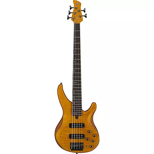 Yamaha TRBX605FM 5-String Electric Bass Guitar Natural Satin - musicians--Friend