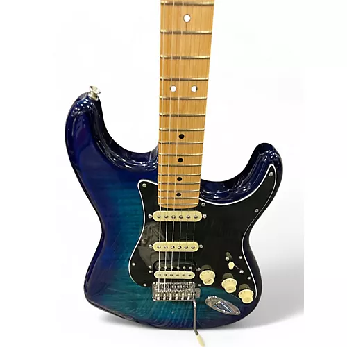 Used Fender Player Stratocaster HSS Plus Top Blue Burst Solid Body Electric Guitar Blue Burst - musicians--Friend