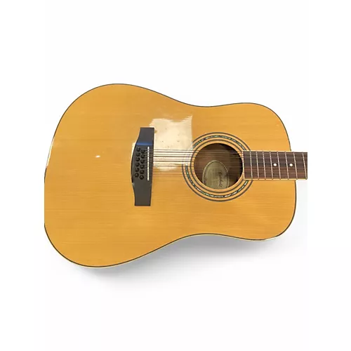 Used Mitchell MD100S12E Natural 12 String Acoustic Electric Guitar Natural - musicians--Friend