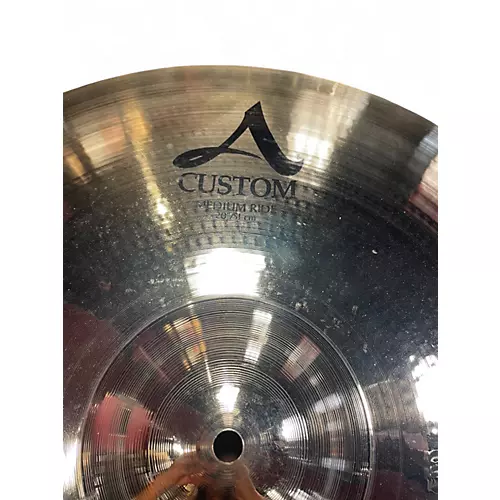 Used Zildjian 20in A Custom Medium Ride Cymbal 40 - musicians--Friend