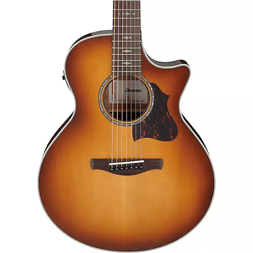 Ibanez AE3007FMH 7-String Grand Auditorium Acoustic-Electric Guitar Tobacco Edge Burst - musicians--Friend