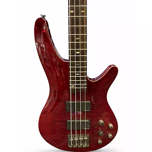 Used Ibanez SRA500 Red Electric Bass Guitar Red - musicians--Friend