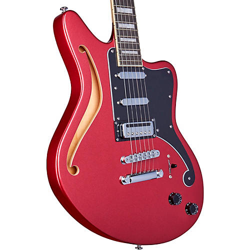 D'Angelico Premier Series Bedford SH Electric Guitar Offset Stopbar Tailpiece Oxblood - musicians--Friend