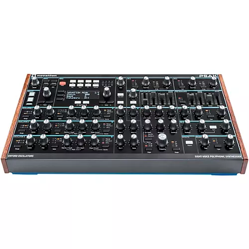 Novation Peak Desktop Synthesizer With Decksaver Cover and Stand - musicians--Friend