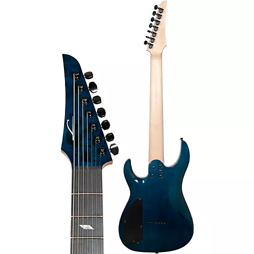 Legator Ninja 7 String Super Shred Series Electric Guitar Blue Burl - musicians--Friend