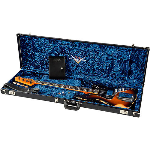 Fender Custom Shop Limited-Edition Custom Jazz Bass Heavy Relic Faded 3-Color Sunburst - musicians--Friend