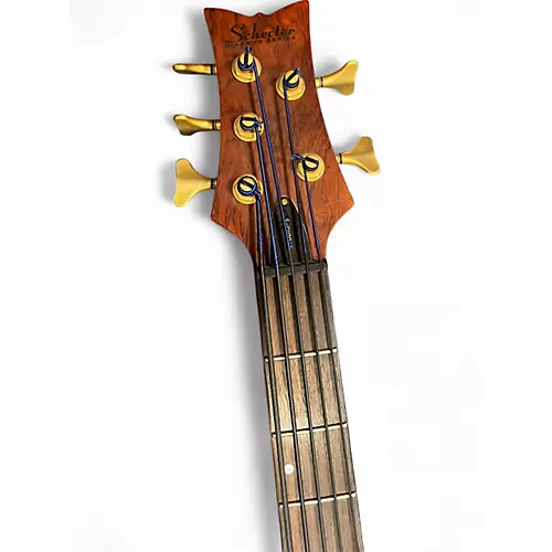 Used Schecter Guitar Research Stiletto Studio 5 String satin honey Electric Bass Guitar satin honey - musicians--Friend