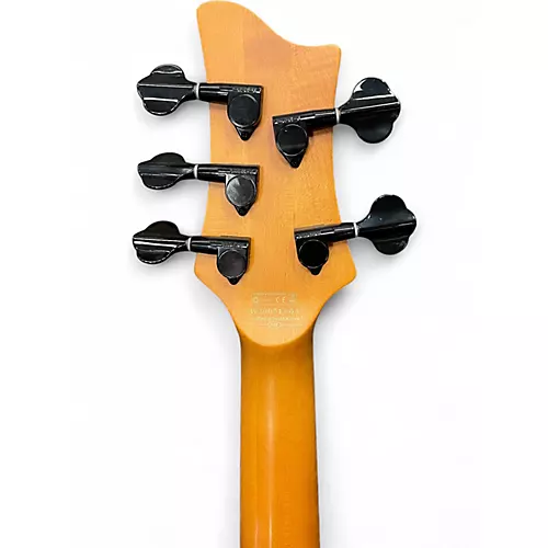 Used Schecter Guitar Research Stiletto Session 5 Natural Electric Bass Guitar Natural - musicians--Friend