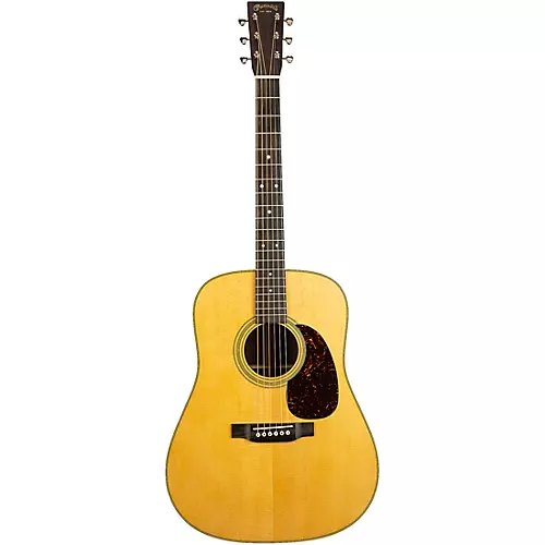 Martin D-28 Standard Satin Dreadnought Acoustic Guitar Natural - musicians--Friend
