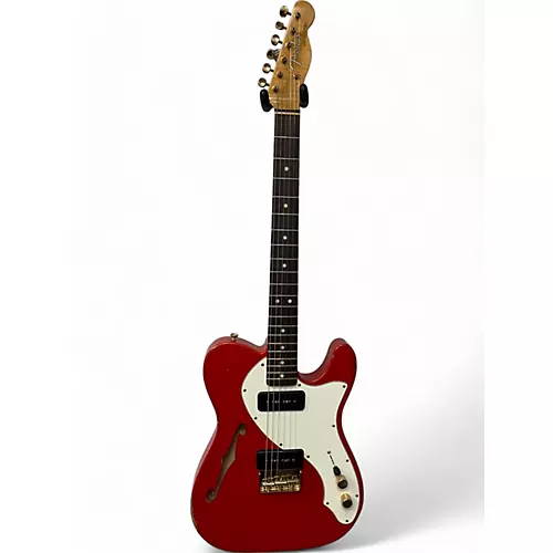 Used Fender WILDWOOD 10 RELIC THINLINE TELECASTER Fiesta Red Hollow Body Electric Guitar Fiesta Red - musicians--Friend