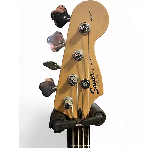 Used Squier J BASS Black and White Electric Bass Guitar Black and White - musicians--Friend