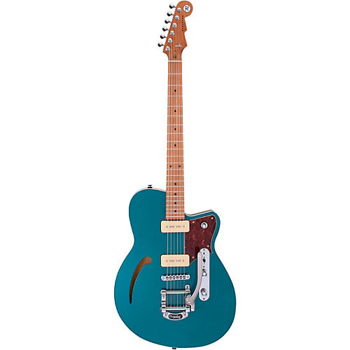 Reverend Club King 290 Roasted Maple Fingerboard Electric Guitar Deep Sea Blue - musicians--Friend