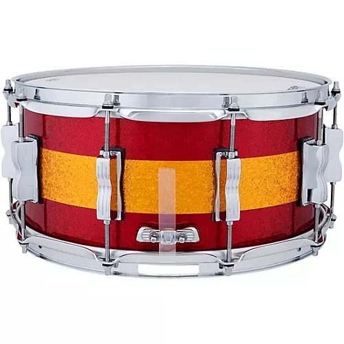 Ludwig Classic Maple Snare Drum 14 x 6.5 in. Gold/Blue Tri-Band - musicians--Friend