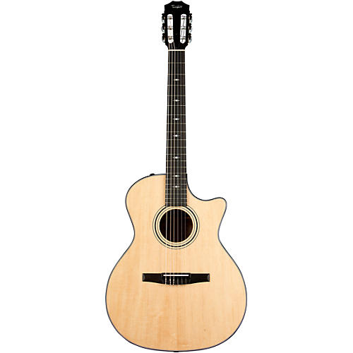 Taylor 314ce-N Grand Auditorium Nylon-String Acoustic-Electric Guitar Natural - musicians--Friend