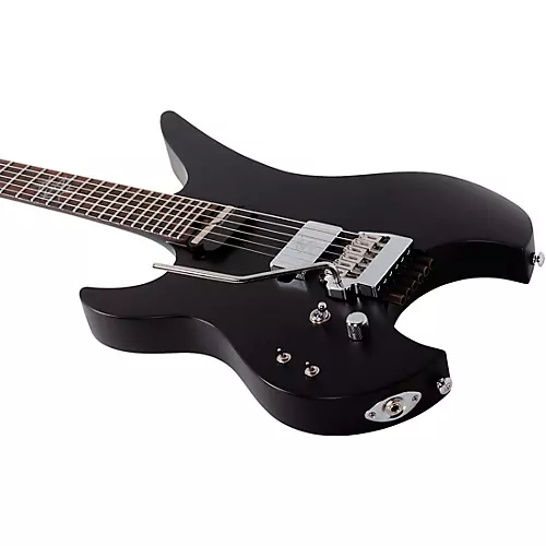Schecter Guitar Research Synyster Gates Custom- 6 TR-S Headless Left-Handed Electric Guitar Satin Black - musicians--Friend