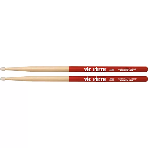 Vic Firth American Classic Extreme Drum Sticks With Vic Grip 5B Wood - musicians--Friend