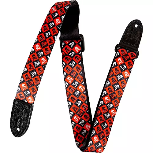 Levy's MPJR 1 1/2 inch Wide Kids Guitar Strap Black, Blue - musicians--Friend