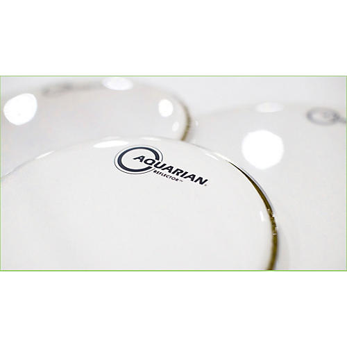 Aquarian Ice White Reflector Drum Head 18 in. - musicians--Friend