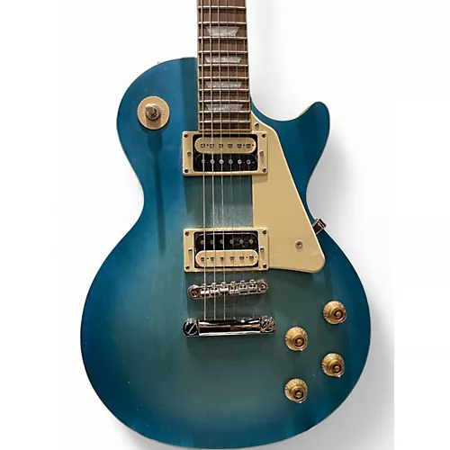 Used 2023 Epiphone Les Paul Traditional Pro IV Blue Solid Body Electric Guitar Blue - musicians--Friend