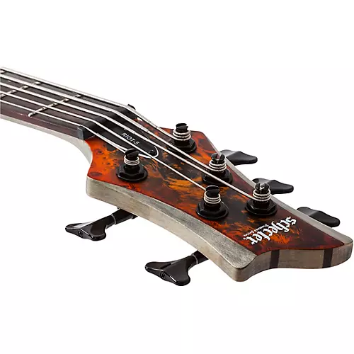 Schecter Guitar Research Riot-5 5-String Bass Aurora Burst - musicians--Friend