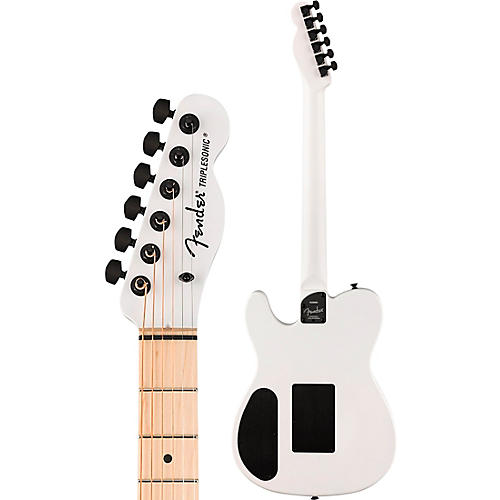 Fender Jack White Signature Triplesonic Limited-Edition Acoustasonic Telecaster Acoustic-Electric Guitar Arctic White - musicians--Friend