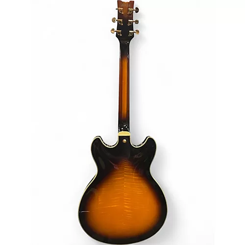 Used 2023 Ibanez JSM10-VYS John Scofield Signature Sunburst Hollow Body Electric Guitar Sunburst - musicians--Friend