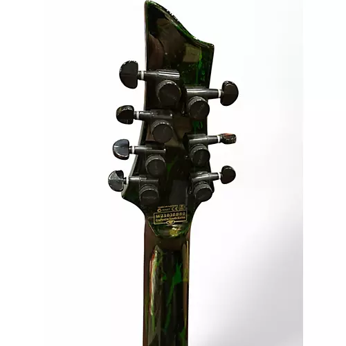 Used Schecter Guitar Research C7SM Green Solid Body Electric Guitar Green - musicians--Friend