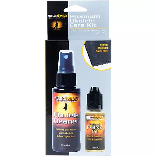 Music Nomad Premium Ukulele Care Kit - 3pc - musicians--Friend