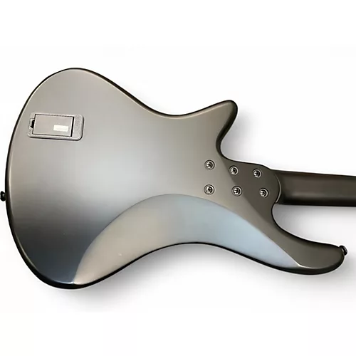 Used Schecter Guitar Research STILETTO-4 STEALTH Satin Black Electric Bass Guitar Satin Black - musicians--Friend