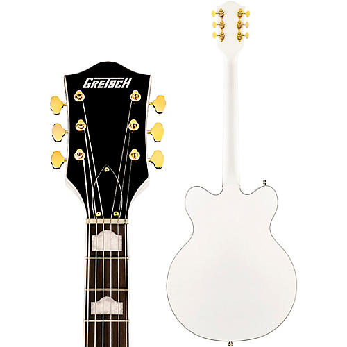 Gretsch Guitars G5422TG Electromatic Classic Hollowbody Double-Cut With Bigsby and Gold Hardware Electric Guitar Snow Crest White - musicians--Friend