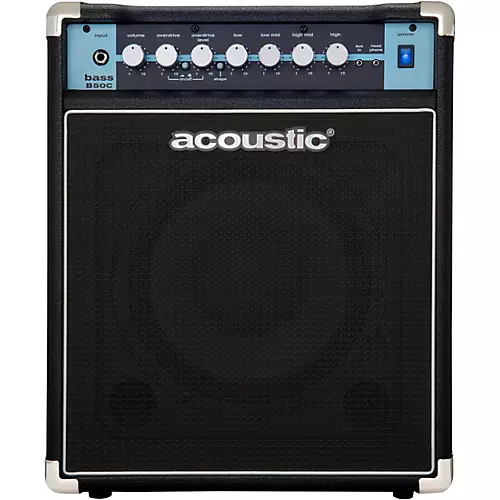 Acoustic B50C 1x10 50W Bass Combo With Tilt-Back Cab Black - musicians--Friend