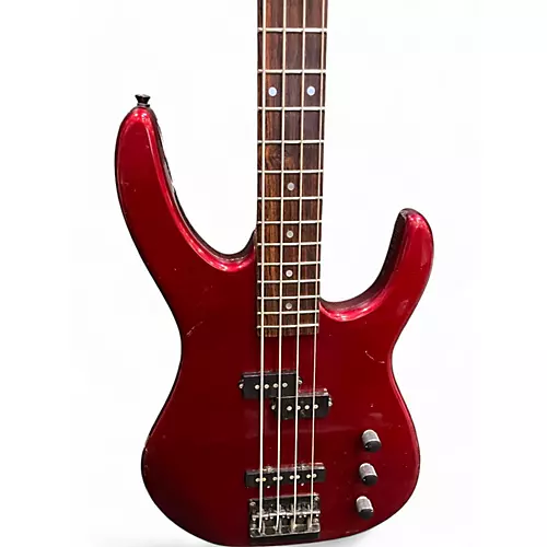 Used Squier HM BASS Candy Apple Red Electric Bass Guitar Candy Apple Red - musicians--Friend