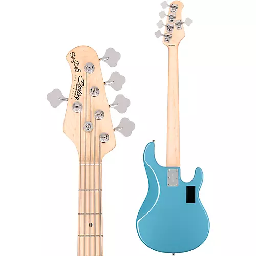 Sterling by Music Man StingRay 5 Ray5 Left-Handed Bass Guitar Chopper Blue - musicians--Friend