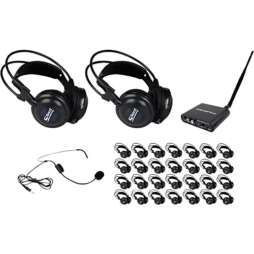 VocoPro SilentSymphony-Seminar-Talk Wireless Listening System for 30 Headphones, 908.70-926.30mHz - musicians--Friend