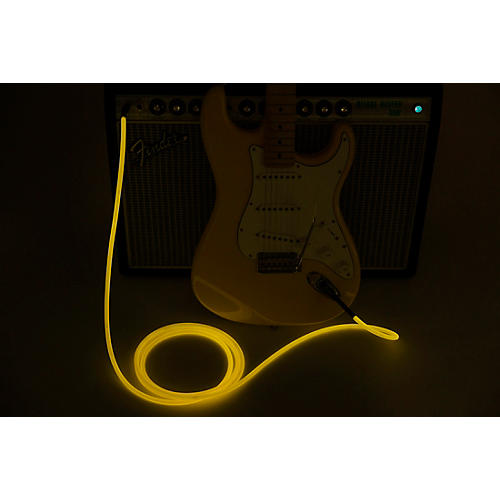 Fender Professional Series Glow in the Dark Straight to Straight Instrument Cable 10 ft. Orange - musicians--Friend