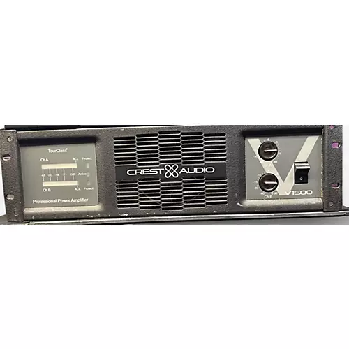 Used Crest Audio v1500 Power Amp - musicians--Friend