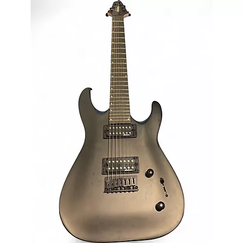 Used Jackson JS22-7 Dinky 7 String HT Black Solid Body Electric Guitar Black - musicians--Friend