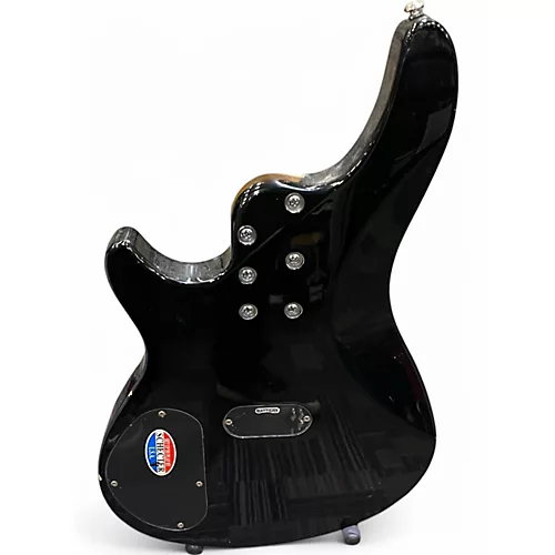Used Schecter Guitar Research Omen 4 String Black Electric Bass Guitar Black - musicians--Friend