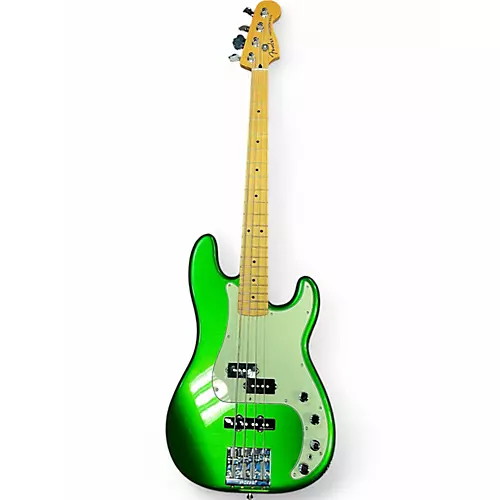 Used Fender Player Plus Active Precision Bass Jade Pearl Metallic Electric Bass Guitar Jade Pearl Metallic - musicians--Friend