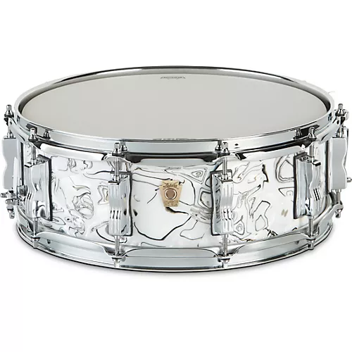 Ludwig Classic Maple Snare Drum 14 x 6.5 in. White Mosaic - musicians--Friend
