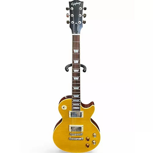 Used Epiphone KIRK KAMMETT GREENY LES PAUL GREENY BURST Solid Body Electric Guitar GREENY BURST - musicians--Friend
