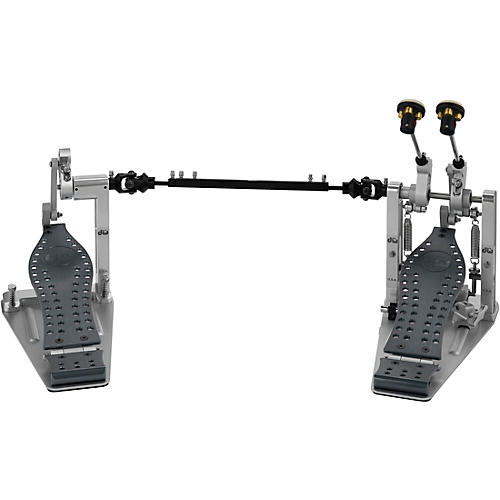 DW Colorboard Machined Direct Drive Double Bass Drum Pedal With Gun Metal Footboard - musicians--Friend