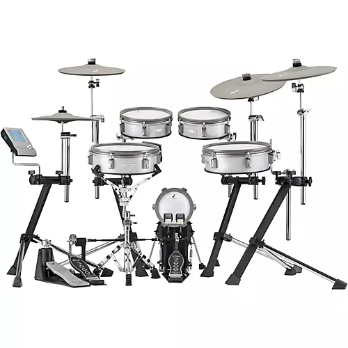 Open-Box 3 Acoustic Designed Electronic Drum Set Condition 1 - Mint White Sparkle - musicians--Friend