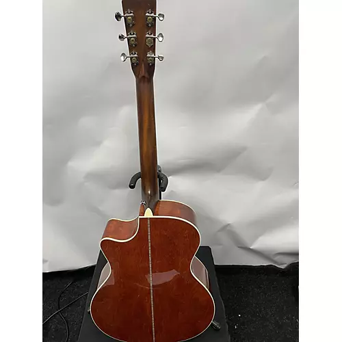 Used Martin custom shop grand performance bearclaw/quilted bubinga Natural Acoustic Electric Guitar Natural - musicians--Friend