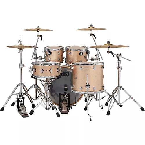 DW 5-Piece Performance Series Shell Pack with 22 in. Bass Drum and Snare Bermuda Sparkle - musicians--Friend