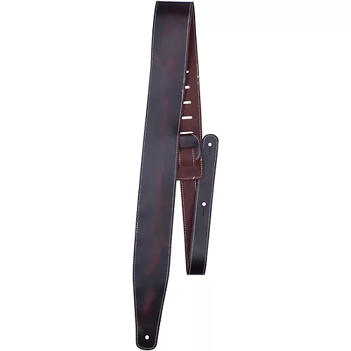 Perri's Oil Leather Guitar Strap With Contrast Stitching Mango 2.5 in. - musicians--Friend