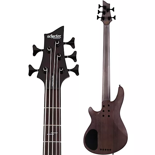 Schecter Guitar Research Omen Elite-5 5-String Electric Bass See-Thru Blue Burst - musicians--Friend