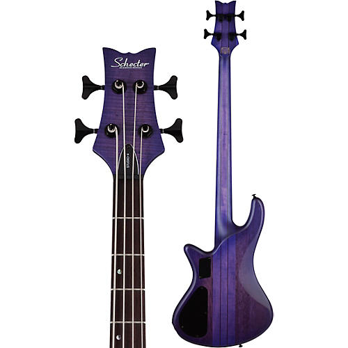 Schecter Guitar Research Limited-Edition Stiletto Studio-4 Bass Transparent Purple Burst - musicians--Friend