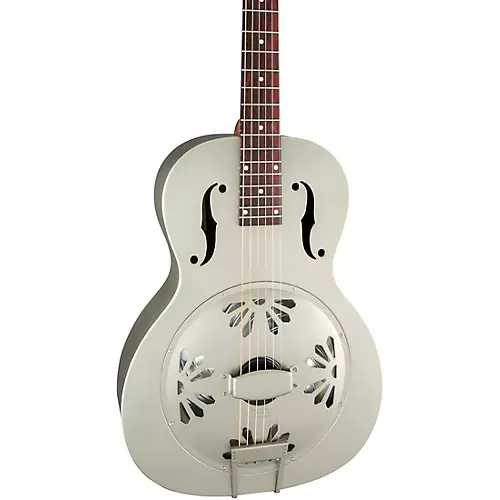 Gretsch Guitars G9201 Honey Dipper Round-Neck, Brass Body Biscuit Cone Resonator Guitar - musicians--Friend